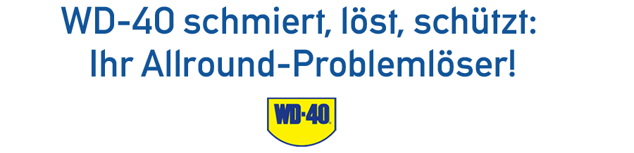 WD-40 schmiert, löst, schützt: Ihr Allround-Problemlöser