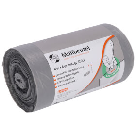 Deiss 34043 Müllbeutel First Plus PCR Volumen: 80 l, Farbe:  grau