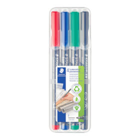 Staedtler Lumocolor permanent Folienstift 318 Set für Overhead - Projektion geeignet, sekundenschnelles trocknen