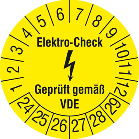 Prüfplakette Elektro-Check