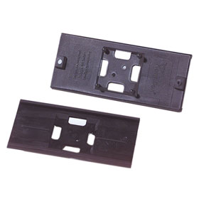 Kennflex Schilderträger aus PBT-Kunststoff ohne Endkappen, schwarz,
