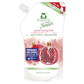 Frosch Senses Granatapfel Sensitiv - Dusche Nachfüllbeutel 6er Set reinigendes Duschgel mit Hautpflege