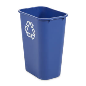 Rubbermaid Papierkorb robuster Abfalleimer mit Recycling-Symbol