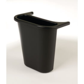 Rubbermaid Papierkorb Zusatzbehälter für 27 l Eimer Erweiterung zum Einhängen in Abfalleimer mit Recycling - Symbol