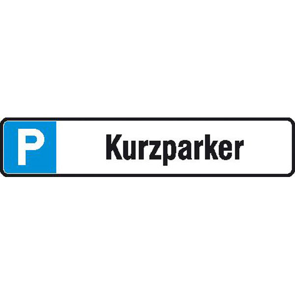 SafetyMarking Parkplatzbegrenzer für Nummernschilder zur